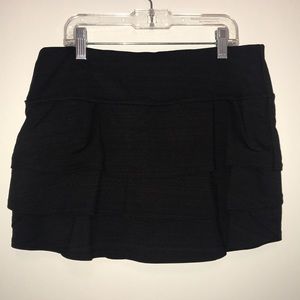 black athletic skirt